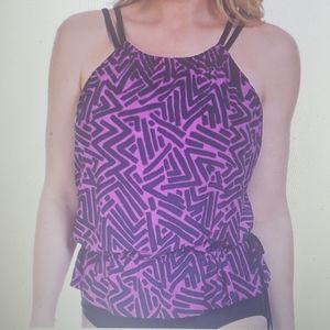 MagicSuit Tankini Top Tiki Jodi Orchid New